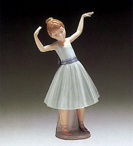 Ballet First Step by Lladro Image is watermarked for copyright protection and is not present on the actual art work.