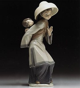 My Precious Bundle 1982-88 by Lladro Image is watermarked for copyright protection and is not present on the actual art work.