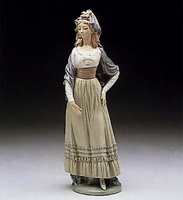 Goya Lady 1982-1990 by Lladro Image is watermarked for copyright protection and is not present on the actual art work.