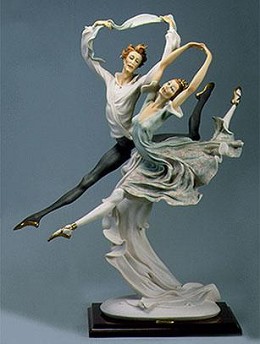 Ballerinas Grand Jete by Giuseppe Armani Image is watermarked for copyright protection and is not present on the actual art work.