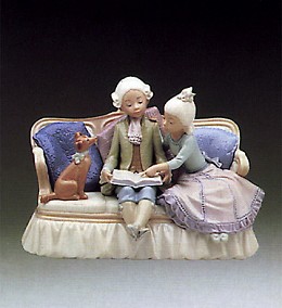 Story Time 1984-90 by Lladro Image is watermarked for copyright protection and is not present on the actual art work.