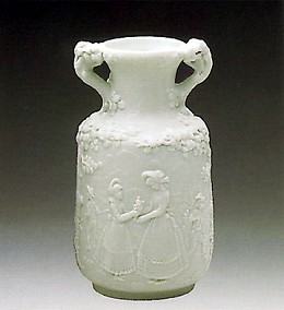 Minature Decorated Vase 1984-88 by Lladro Image is watermarked for copyright protection and is not present on the actual art work.