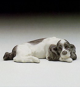 Miniature Puppy Cocker Spaniel 1985-93 by Lladro Image is watermarked for copyright protection and is not present on the actual art work.
