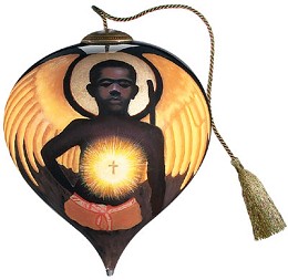Cherub Neqwa Ornament by Thomas Blackshear Neqwa Image is watermarked for copyright protection and is not present on the actual art work.
