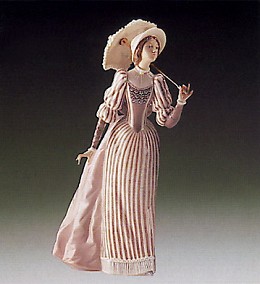 English Lady 1985-94 by Lladro Image is watermarked for copyright protection and is not present on the actual art work.