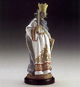 Rey De Espadas Le2000 1986-93 by Lladro Image is watermarked for copyright protection and is not present on the actual art work.