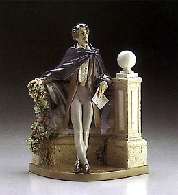 The Poet 1986-88 by Lladro Image is watermarked for copyright protection and is not present on the actual art work.