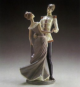 At The Ball 1986-91 by Lladro Image is watermarked for copyright protection and is not present on the actual art work.