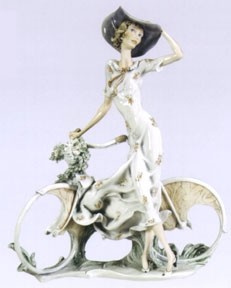 The Bicycle - Spring by Giuseppe Armani Image is watermarked for copyright protection and is not present on the actual art work.
