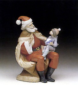 Christmas Wish 1990-97 by Lladro Image is watermarked for copyright protection and is not present on the actual art work.