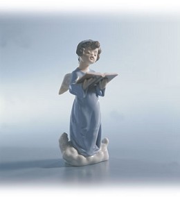 Angelic Voice 1990-02 by Lladro Image is watermarked for copyright protection and is not present on the actual art work.