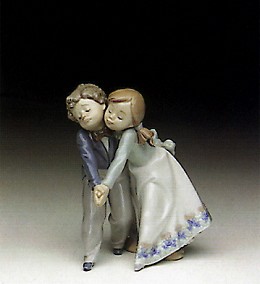 Dancing Class by Lladro Image is watermarked for copyright protection and is not present on the actual art work.