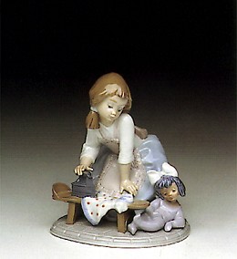 My Chores by Lladro Image is watermarked for copyright protection and is not present on the actual art work.