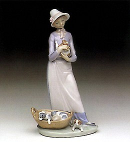 My Puppy 1991-93 by Lladro Image is watermarked for copyright protection and is not present on the actual art work.