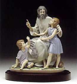 The Great Teacher 1996-96 by Lladro Image is watermarked for copyright protection and is not present on the actual art work.