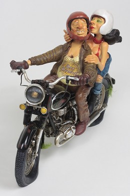 Exciting Motor Ride 1/2 Scale by Guillermo Forchino Image is watermarked for copyright protection and is not present on the actual art work.