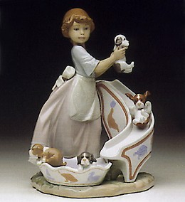 Down You Go 1993-97 by Lladro Image is watermarked for copyright protection and is not present on the actual art work.