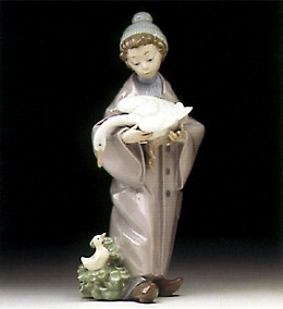 Follow Us 1994-97 by Lladro Image is watermarked for copyright protection and is not present on the actual art work.