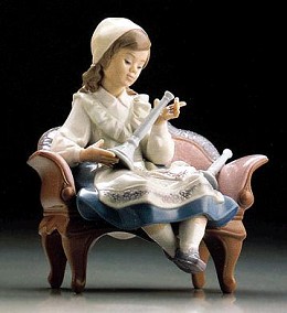 Preparing For The Sabbath 1995-99 by Lladro Image is watermarked for copyright protection and is not present on the actual art work.