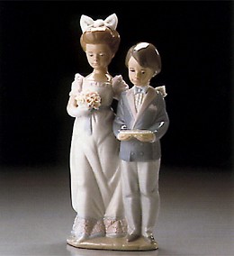 In The Procession 1995-99 by Lladro Image is watermarked for copyright protection and is not present on the actual art work.