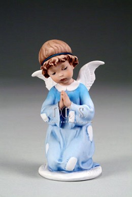 Knelt Little Angel by Giuseppe Armani Image is watermarked for copyright protection and is not present on the actual art work.