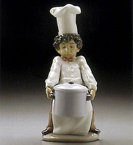 Great Chef 1995-99 by Lladro Image is watermarked for copyright protection and is not present on the actual art work.