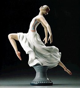 Graceful Ballet 1995-99 by Lladro Image is watermarked for copyright protection and is not present on the actual art work.