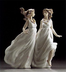 Allegory Of Spring 1995-00 by Lladro Image is watermarked for copyright protection and is not present on the actual art work.