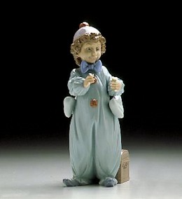 Perriot Rehearsing 1996-99*** by Lladro Image is watermarked for copyright protection and is not present on the actual art work.