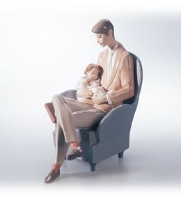 Daddy's Blessing by Lladro Image is watermarked for copyright protection and is not present on the actual art work.