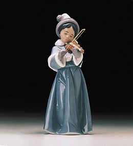 The Spirit Of Christmas 1998-00 by Lladro Image is watermarked for copyright protection and is not present on the actual art work.