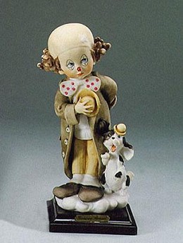 Little Clown by Giuseppe Armani Image is watermarked for copyright protection and is not present on the actual art work.