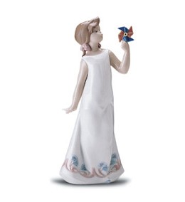 Pretty Pinwheel 1998-01 by Lladro Image is watermarked for copyright protection and is not present on the actual art work.