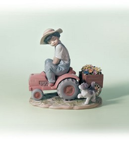 A Day's Work 1999-02 by Lladro Image is watermarked for copyright protection and is not present on the actual art work.
