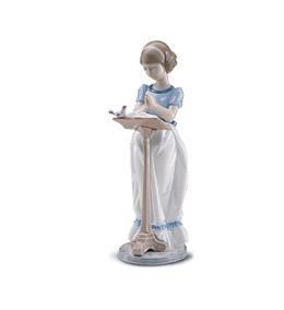 Sunday Prayer 1998-01 by Lladro Image is watermarked for copyright protection and is not present on the actual art work.