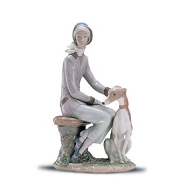 Faithful Companion 1999-01 by Lladro Image is watermarked for copyright protection and is not present on the actual art work.
