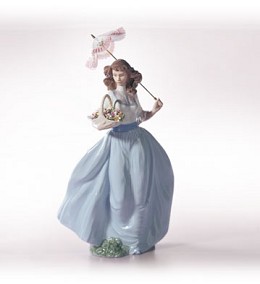 A Sunny Afternoon by Lladro Image is watermarked for copyright protection and is not present on the actual art work.