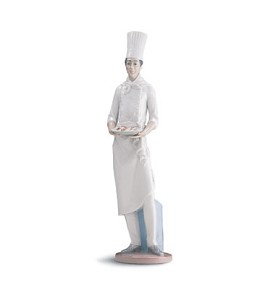 Master Chef 1999-01 by Lladro Image is watermarked for copyright protection and is not present on the actual art work.