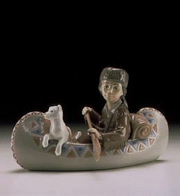 Little Explorer by Lladro Image is watermarked for copyright protection and is not present on the actual art work.