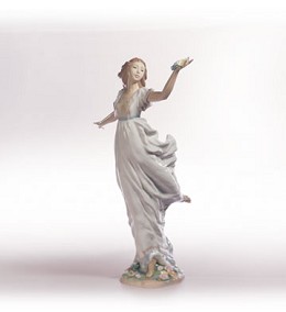 Allegory Of Youth by Lladro Image is watermarked for copyright protection and is not present on the actual art work.