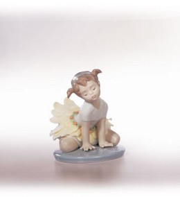 Oopsy Daisy by Lladro Image is watermarked for copyright protection and is not present on the actual art work.