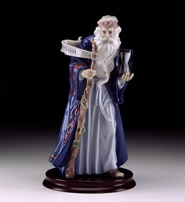 Father Time I.millennium 1999-00 by Lladro Image is watermarked for copyright protection and is not present on the actual art work.