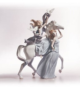 Peace And Liberty 2000-C by Lladro Image is watermarked for copyright protection and is not present on the actual art work.