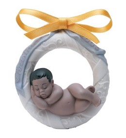 Baby's First Christmas 2003 (black Legacy) Ornament by Lladro Image is watermarked for copyright protection and is not present on the actual art work.