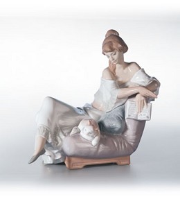 Reading Companion 2001-02 by Lladro Image is watermarked for copyright protection and is not present on the actual art work.