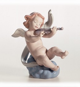 Angelic Music by Lladro Image is watermarked for copyright protection and is not present on the actual art work.
