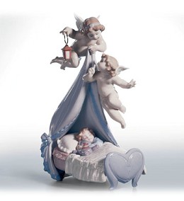 Sleep Well, Sweet Baby by Lladro Image is watermarked for copyright protection and is not present on the actual art work.