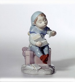 Delivering Magic by Lladro Image is watermarked for copyright protection and is not present on the actual art work.