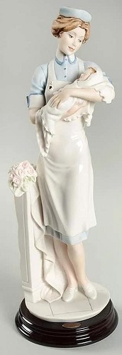 Nurse by Giuseppe Armani Image is watermarked for copyright protection and is not present on the actual art work.