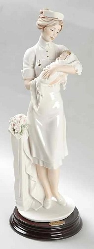 Nurse by Giuseppe Armani Image is watermarked for copyright protection and is not present on the actual art work.